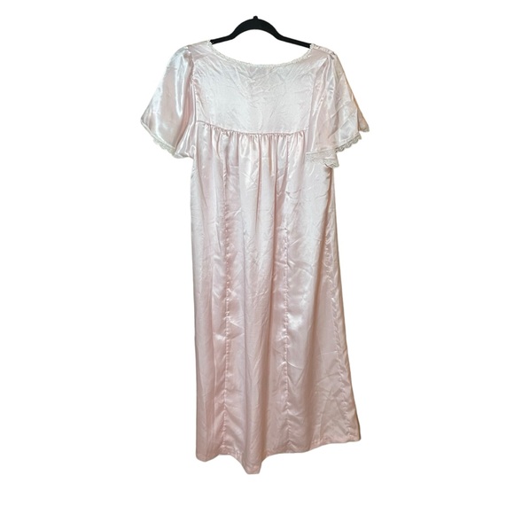 Vintage Christian Dior Light Pink Silk Lace Ruffles Size Medium - Picture 2 of 9